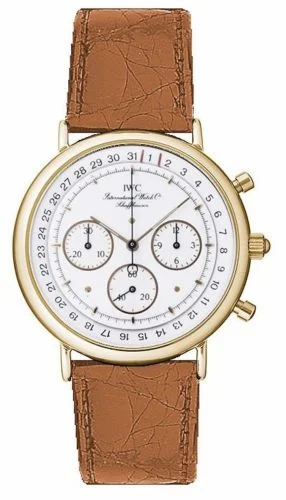 IWC Portofino Chronograph MecaQuartz Yellow Gold / White / Alligator IW3731-02 (IW373102)